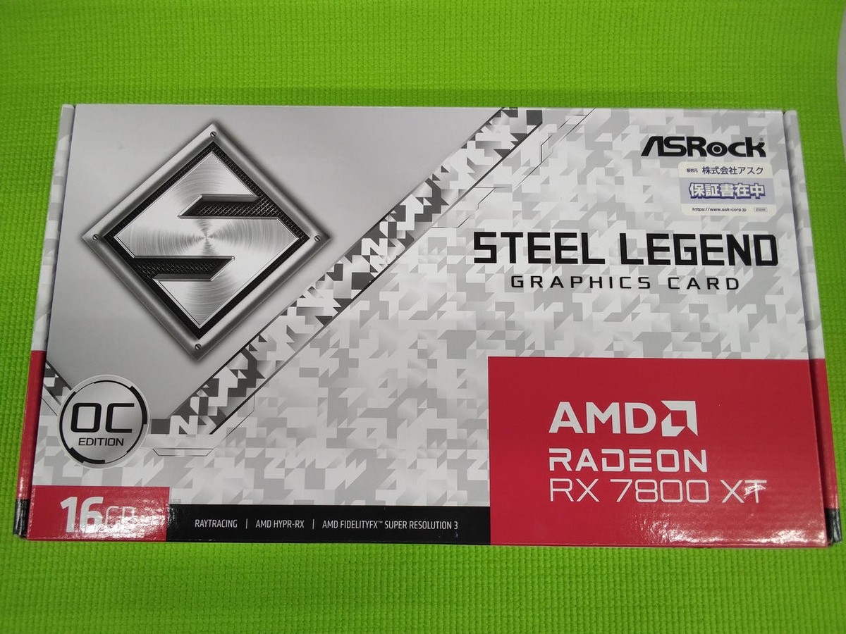 ASRock AMD Radeon RX 7800 XT Steel Legend 16GB OC Graphics Card | eBay