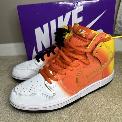 Nike SB Dunk High Pro Sweet Tooth Candy Corn Amarillo Orange Size 12 FN5107-700
