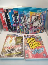 Just Dance Wii U Lot of 9, 1  2 3 4 2014 2015 2016 Disney Country Games