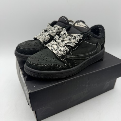 #ad Nike Air Jordan x Travis Scott Cactus Jack Black Phantom Kids 11c $82.77