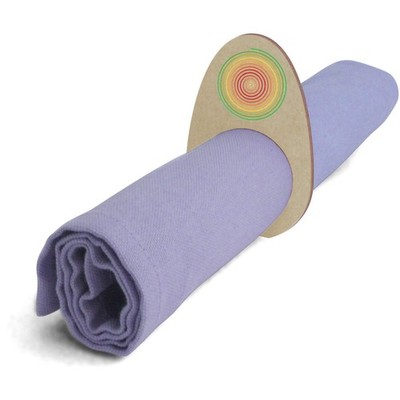 5 Serviettenringe/-halter ''Bunte konzentrische Spirale'' aus Holz (NR00070318)