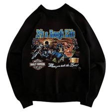 Vintage 1980s Harley Davidson HOG Rough Life sweatshirt made in USA size L