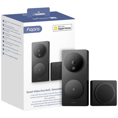Aqara Video-Türsprechanlage SVD-C03 Schwarz Apple HomeKit, Alexa, Google Home,