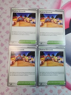x4 Pokemon Festival Grounds 149/167 TWM EN NM Pack Fresh Playset