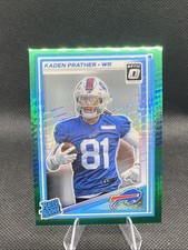 2025 Panini Donruss Optic Kaden Prather #291 Rated Rookie Green Hyper Prizm