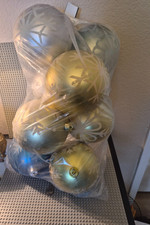 6" Large Christmas Ball Ornaments, Oversized Shatterproof Plastic Decorative 7