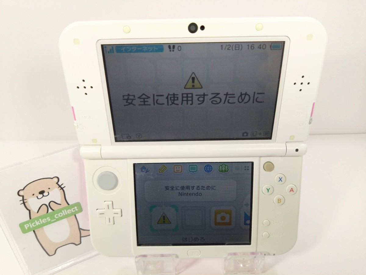 Nintendo New 3DS LL XL Pink White RED-001 w/Box Language