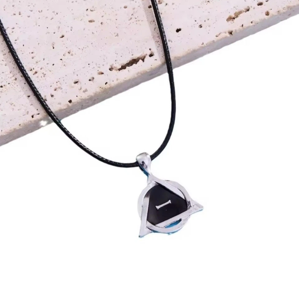 Серебряный/черный Therian подвеска ожерелье 50 см черный кожаный шнур цепочка гордость символ - Изображение 3 из 4