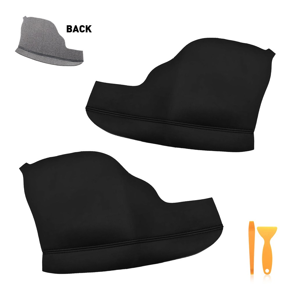 2Pcs Door Armrest Replacement Cover Leather For Black Honda Odyssey 2011-2017