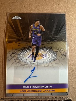 2025-26 Topps Chrome Rui Hachimura Auto - Rare insert/auto 1;101,876 packs