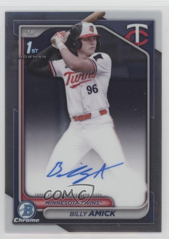2024 Bowman Draft Chrome Prospect Auto Billy Amick #CPA-BA Auto uy9