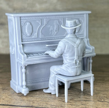 Plastic Cowboy Figurine That Old Saloon Miniature. Cowboy Piano 54mm 60mm
