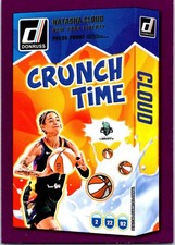 2025 Donruss WNBA Natasha Cloud Purple Press Proof Crunch Time #15 Liberty