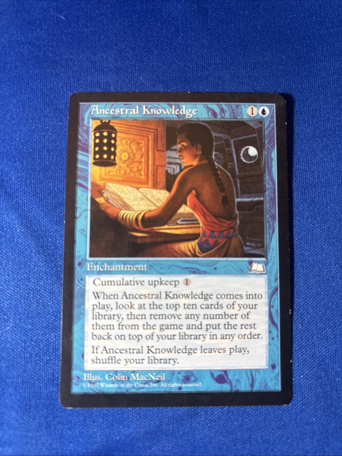 ANCESTRAL KNOWLEDGE LP- Weatherlight Reserved List mtg Magic fast shipping