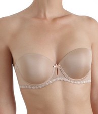 B.tempt'd by Wacoal Women's Faithfully Yours Strapless Bra, Nude, Size 34D 0202