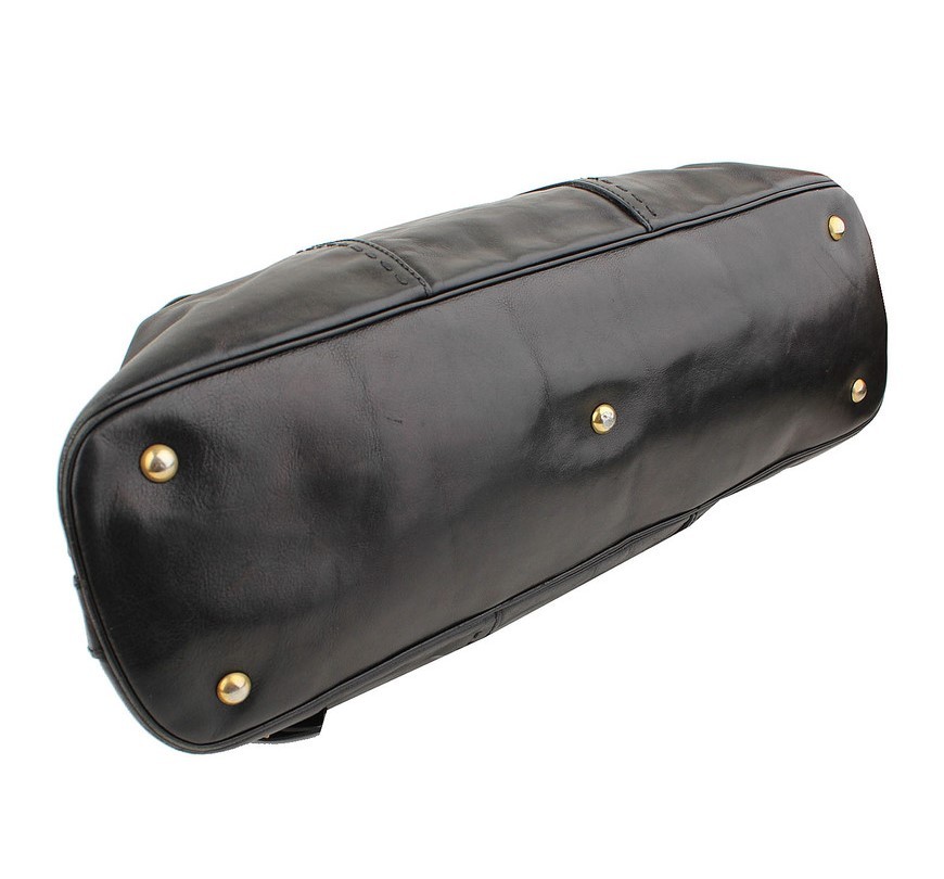 Borsa a tracolla Saint Laurent M nera con accenti dorati 12345