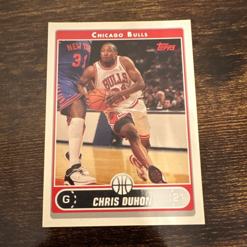 Topps 2006-07 Chris Duhon Chicago Bulls Basketball Card #91 Base Set