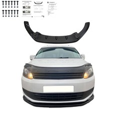Frontlippe Schwarz Glanz passend für VW Caddy MK3 Facelift 2010-2015 mit ABE