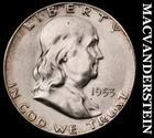1953-S Franklin Half Dollar - Choice Gem Brilliant Unc  Lustrous  #J8757