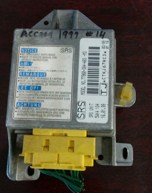 1999 HONDA ACCORD EX COUPE SRS AIR BAG AIRBAG MODULE 77960S84A83 eBay