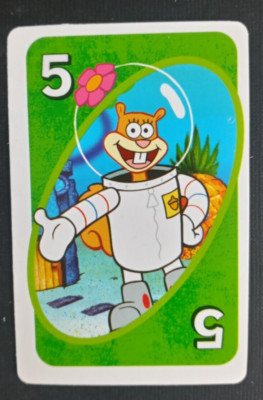 SpongeBob Squarepants Uno Card Green Sandy #5