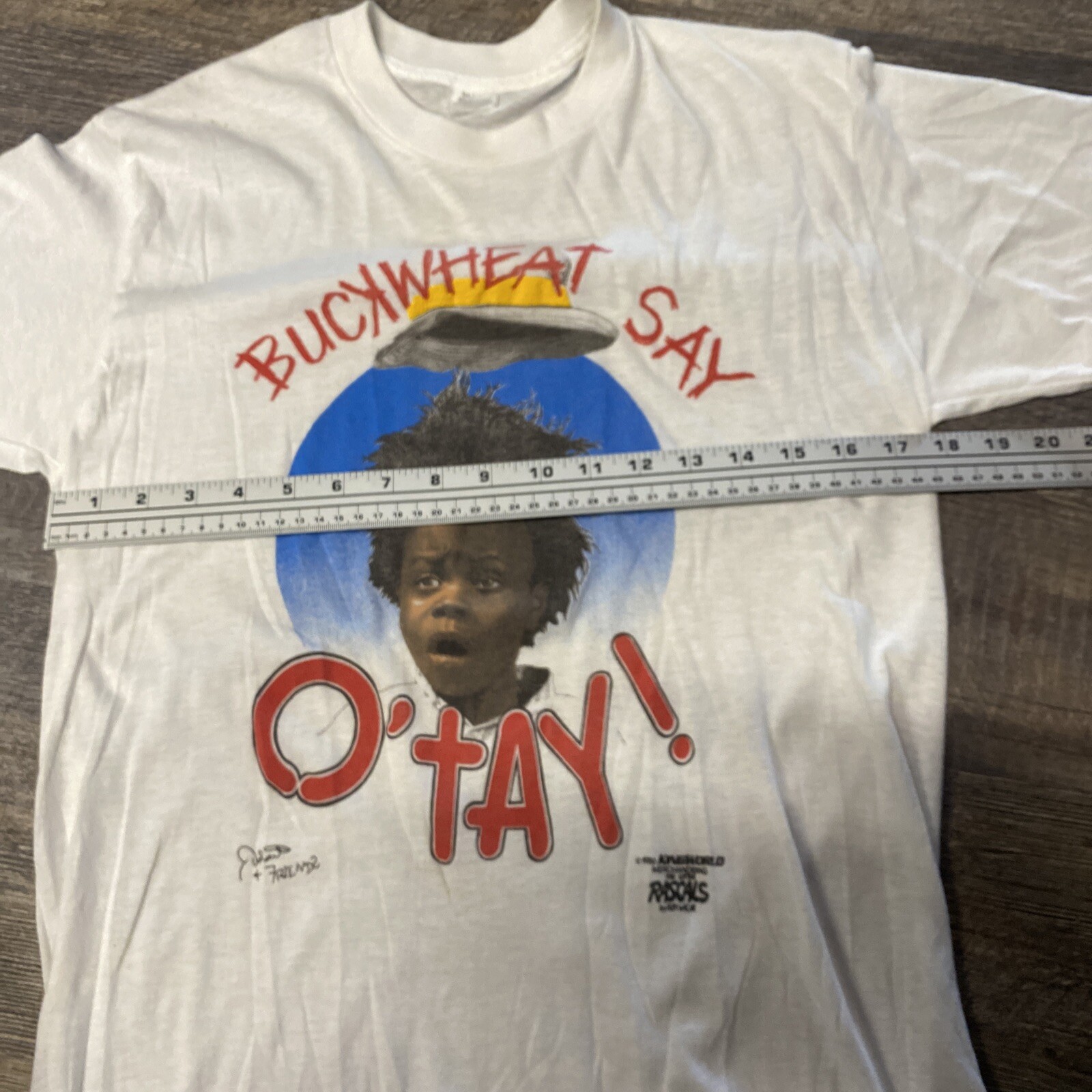 Vintage 1986 Buckwheat Say O’tay! Little Rascals T Sh… Gem