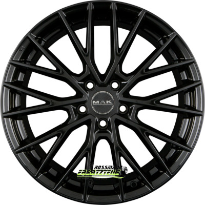 4x Mak Speciale gloss black 8.5x19 ET45 - LK5/112 ML66.45 Felge Alu