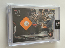 2022 Topps Now 1160 Houston ASTROS World Series Champion CELEBRATION Relic 26/99