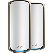 Netgear - Orbi 970 Series Be27000 Quad-band Mesh Wi-fi 7 System (2-pack) - White