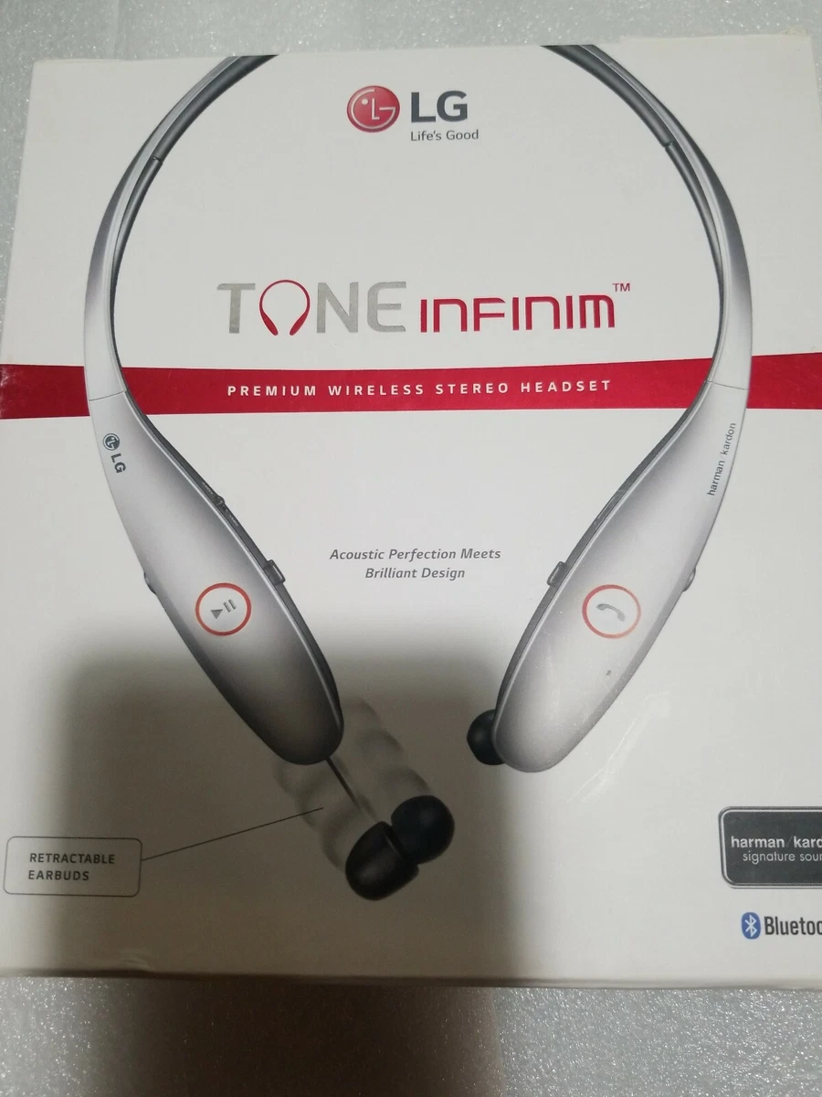 LG Tone Infinim HBS 900 Wireless Stereo Headset Silver USED