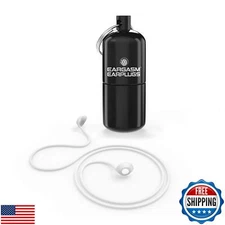 Eargasm Connector Cord and Large Keychain Carrying Case Combo for Earplugs - 