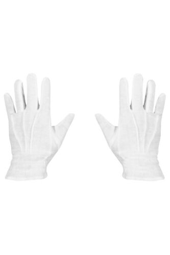 Weiße Handschuhe Damen Frauen Hanschuh weiss Baumwolle Baumwollhandschuhe neu - Bild 1 von 1