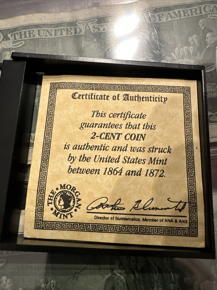 US Coin 1865 Two Cent Piece - Image 3 of 3