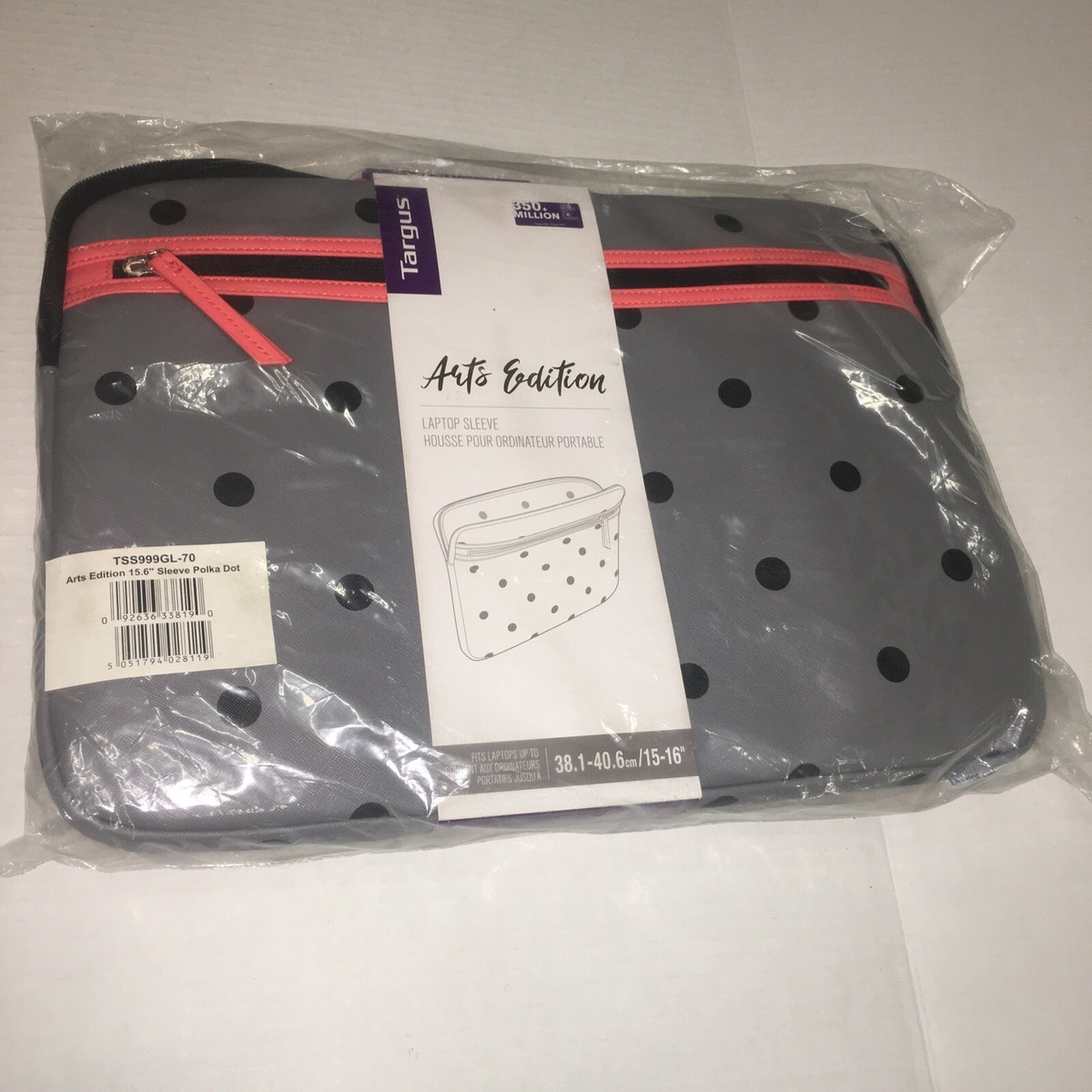 Targus Laptop Sleeve Arts Edition Case Polka Dot