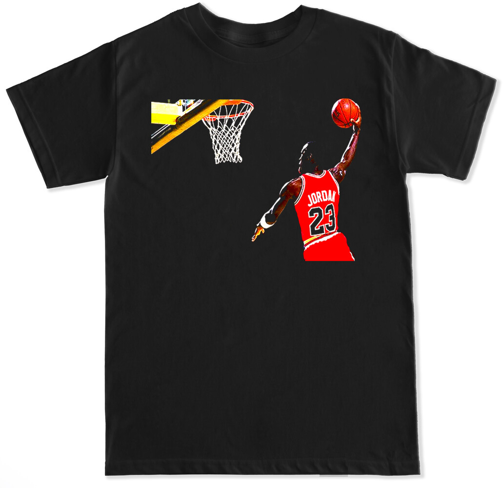 J DUNK MJ BASKETBALL 23 JS HIP HOP RAP BRED FLIGHT RETRO XI GOAT MENS T  SHIRT