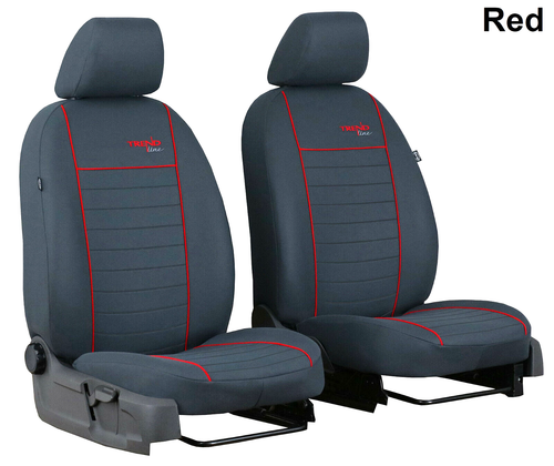 FORD TRANSIT Mk8 2014 - 2025 TAILORED FABRIC FRONT 2 SINGLE SEAT COVERS - Picture 8 of 10