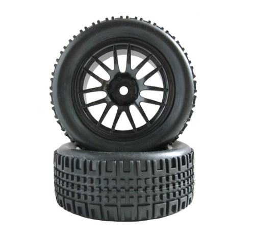 76mm Rubber Flat Rally Tire Wheel Rims 2P For HSP HPI 1/10 On-Road RC Racing Car - Picture 45 of 52