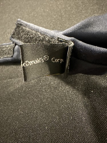 McDonald's Necktie, Navy Blue & White Ascot Tie Scarf, Uniform Accessories - Picture 8 of 8