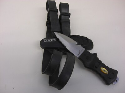Pointed Tip KNIFE,420 S.S, USED, LEG MOUNT SCUBA DIVING, FREE DIVING