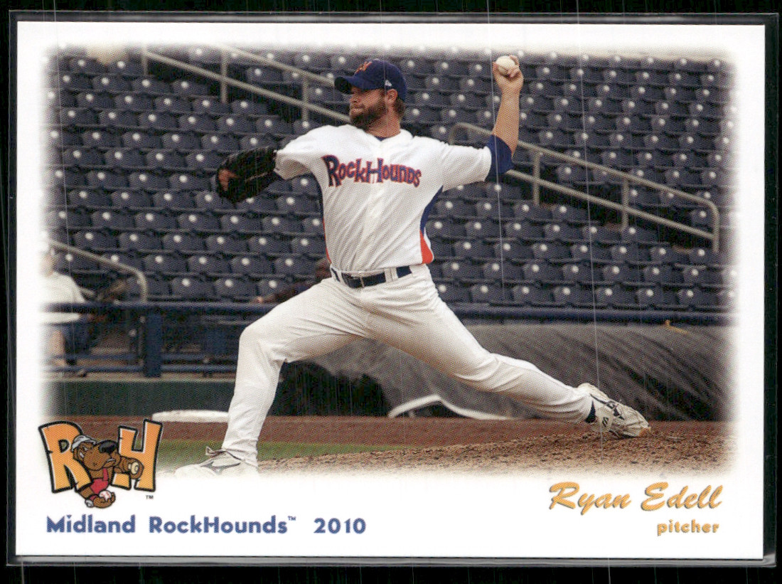 Ryan Edell 2010 Midland Rockhounds Team Set Card