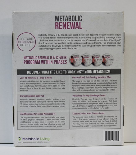 Metabolic Renewal: 4 Phase Workout Videos plus Body-Sculpting Burnouts DVD Set - Picture 4 of 7