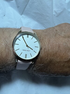 NINE WEST,Quartz Ladies Watch gold plated case, 35 mm case,PC21J,  Japan,V/clean