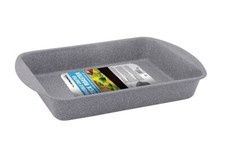 Roasting/Baking Oven Tray Carbon Steel Roasting Tin Non-Stick Marble Coated Grey