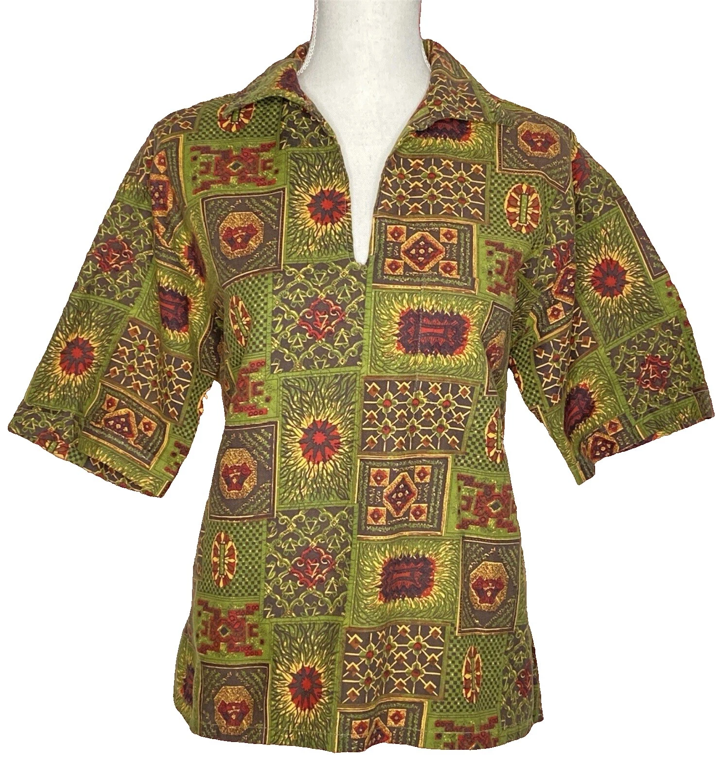 Camisas Informales Vintage Hawaiana de algodón para hombres