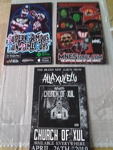 3 original double sided A.X.E. alla xul elu flyers magic Ninja entertainment2019