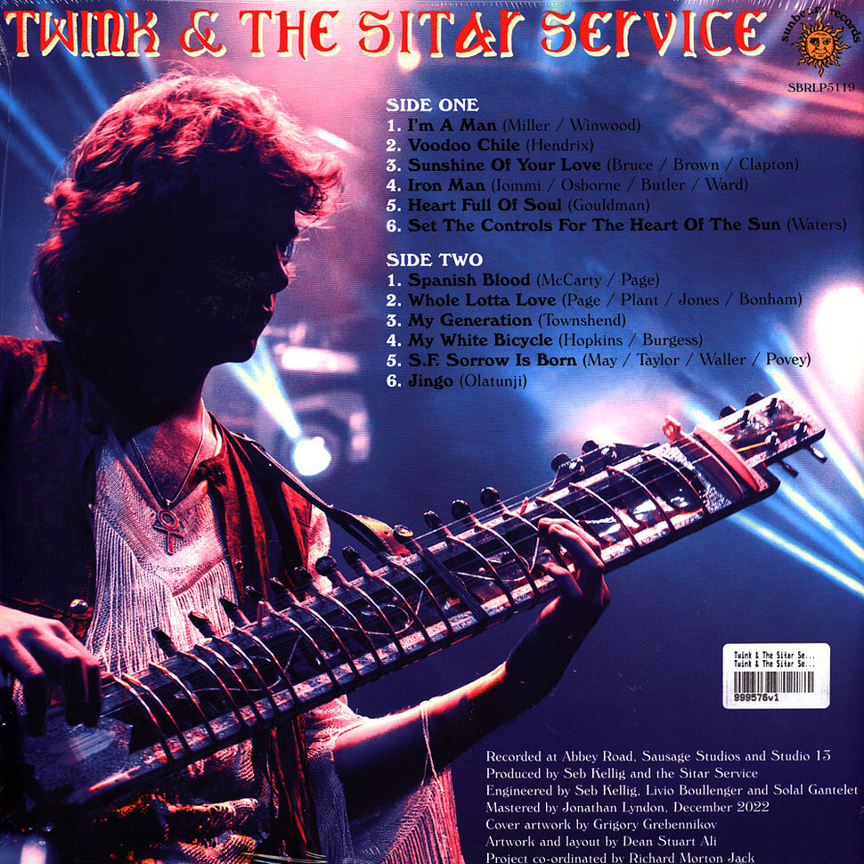 Twink & The Sitar Service Twink & The Sitar Service (Vinyl LP UK