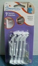 Dreambaby L1404, 7 Secure Catches for Cabinets and Drawers, FREE SHIPPING