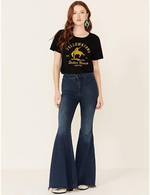 Authentic YELLOWSTONE Bucking Bronco Women's T-Shirt S-2XL NEW