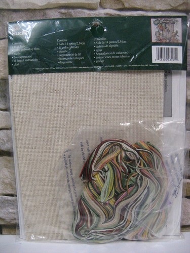Bucilla Counted Cross Stitch Kit Birdhouse With Floral Donna Dewberry New Sealed - Picture 4 of 5