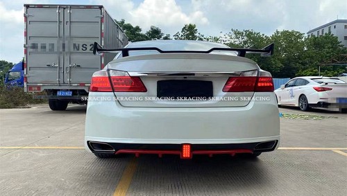 For Honda Accord 9th 2013-2017 Carbon Fiber Style Rear Trunk Lid Spoiler Wing 1X - Picture 6 of 9